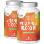 Essentials Vitamin A 10.000 IU, visok odmerek - vegansko, 180 kapsul