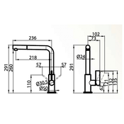 FOSTER kuhinjska armatura 8497/020, krom