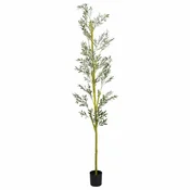 Vidaxl Umetno oljčno drevo 1000 listov 300 cm zelena