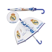 sarcia.eu Real Madrid Prozoren zložljiv avtomatski dežnik, za dečka