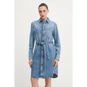 G-Star srajčna obleka iz denima Shirt Belt