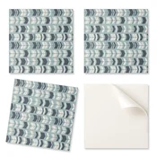 shumee Paket vinilnih ploščic z vzorcem za dnevno sobo, samolepilne geometrijske puščice v gibanju, 20x20x20 cm