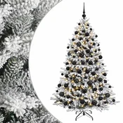 Vidaxl Umetna božična jelka z bučko 240 cm 300 LED Toplo bela