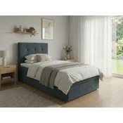 Oblazinjena postelja boxspring DIRELIS VIBE 90x200 cm temno siva Vzmetnica: Vzmetnica Bonell