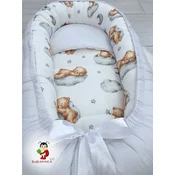 Bubamara037 Gnezdo za bebe Medvedic, Sivo