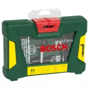Bosch 41-delni komplet TiN svedrov in vijačnih nastavkov V-Line s kotnim vijačnikom