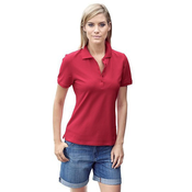 Ženska polo majica s kratkimi rokavi - rdeča  BC BEST CONNECTIONS BY HEINE