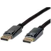 ROLINE Roline DisplayPort priključni kabel DisplayPort vtič 1.00 m črna\, srebrna 11.04.5866 #####8K UHD DisplayPort kabel, (20421287)