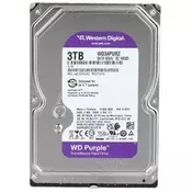 WESTERN DIGITAL 3,5 HDD SATA-III 3 TB 5400 o/min 128 MB predmemorija, CAVIAR Purple WD34PURZ