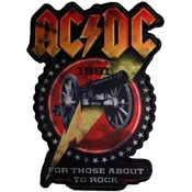 AC/DC For Those About To Rock 1981 Cut-Out Iron-On Patch
