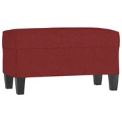 Vidaxl Klop vinsko rdeča 70x35x41 cm blago
