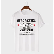 MAFIMI Majica Otac i cerka najbolji prijatelji zauvek, Bela