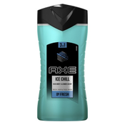Axe Ice Chill 3in1 gel za tuširanje s mirisom limuna i mente 250 ml za muškarce
