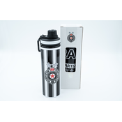 Nine Sport Flašica za vodu FK Partizan, 750ml, Crno-bela