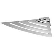 Beveled Edge Shower Corner Shelf 178x178 mm, ABS/polished stainless steel - Chrome - 242x33x178 mm - Gedy - SMART - 120 - Plastika - 242 - Polica: vogal - Kvadratni - 242 - 33 - 178 - 14