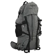 Ruksak za planinarenje sivi 60 L od tkanine Oxford
