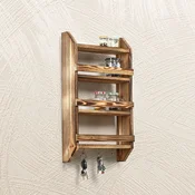 Aberto Design Kuhinjska polica Shelf Hook, 58x29x10cm, Braon