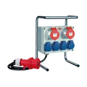 RAZDELILNIK ELEKTRIKE PRENOSNI 2x16A CEE 400V, 4xŠUKO, H07RN-F5G2,5 2m, GRADBIŠČNI | Topdom