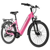 Leader Fox Električno Mestno Kolo Leader Fox LOTUS 26 Pink, Bafang Motor, Alu Okvir