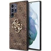 Guess GUHCS22L4GMGBR S908 S22 Ultra brown hardcase 4G Big Metal Logo (GUHCS22L4GMGBR)