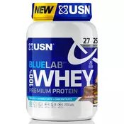 Beljakovine v prahu USN BlueLab 100% Whey Premium Protein čokoláda s karamelem 908g
