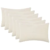 vidaXL Prevleka za blazino 6 pcs HEERLEN Krem 50 x 80 cm Bouclé