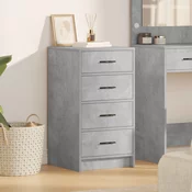 Kreveta s ladicama Beton siva 40 x 41 x 75 cm Konstruirano drvo