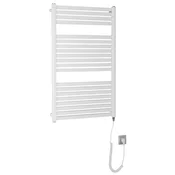 TONDI-E električni kopalniški radiator, raven, 600x970 mm, 400 W, bel - Bela - 600x970 mm - Aqualine - TONDI-E - 24 - Jeklo - Oblika H - Oblika H - 600 - 970 - 400 - 14