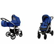 Babylux Qbaro Sapphire | 2v1 Kombinirani Voziček kompleti | Otroški voziček + Carrycot