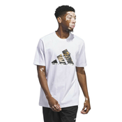 ADIDAS PERFORMANCE Blue Summer Logo Graphic T-Shirt