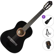Valencia VC104 Standard SET 4/4 Black Klasicna gitara