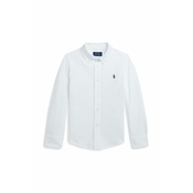 Otroška bombažna srajca Polo Ralph Lauren bela barva, 322914506002