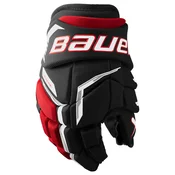 Hokejske rokavice Bauer Supreme FUSE Black/Red Junior 11”