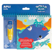 Knjiga za bojanje, na bazi vode, APLI Kids Aqua Fun, morska stvorenja 17148