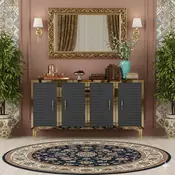 HANAH HOME Komoda Tuna 120 Anthracite Gold