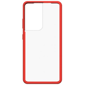 OTTERBOX REACT SAMSUNG GALAXY S21 ULTRA 5G POWER RED CLEAR/RED (77-81566)