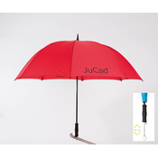 Jucad Telescopic Umbrella Red