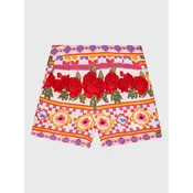 Guess Kratke hlače iz tkanine K3GD06 WFBN0 Pisana Relaxed Fit