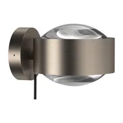 Top Light Puk Maxx Wall+ LED, prozorne leče, mat nikelj - Dnevna soba/jedilnica - Dizajn - mat nikelj, prozoren - Kovina