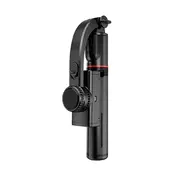 Selfie stick Techsuit L19 z Bluetooth daljincem in stabilnim stojalom, 400mAh, 70cm - črn