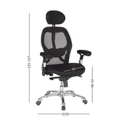 Homestar Delovna stol GAIOLA črn