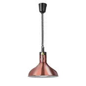 Višinsko nastavljiva grelna svetilka, zvonasta oblika, HENDI, bakrena, 230 V/250 W, ?295 x (V)207 mm