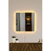 Woody Fashion Zrcalo z LED osvetlitvijo
