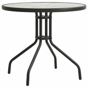 vidaXL Bistro stol antracit O 80 x 71 cm čelični