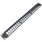 ExeLink Patch Panel cat6 24P 19 1U bez modula, sa uzemljenjem ( EXE258 )