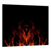 shumee STEKLENA PLOŠČA ZA KUHINJO 65x60 Fire