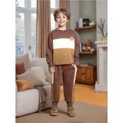 Sinsay - Trenerka pantalone sa bocnim prugama - braon