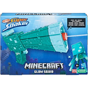 HASBRO Dečija igračka pištolj na vodu Nerf Super Soaker Minecraft Glow Squid