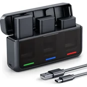K&F Concept baterie Sony NP-FW50 1100mAh, 3 ks + úložné pouzdro na 3 baterie