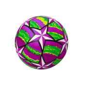 shumee Gumijasta žoga Bright Stars Purple 24 cm